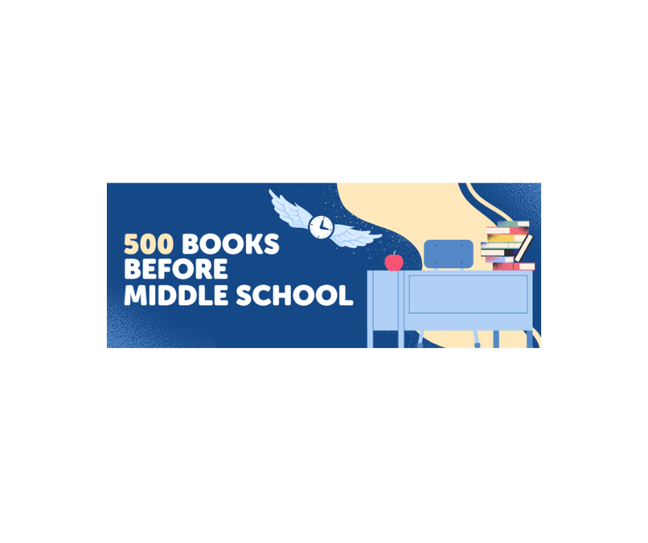 500 Books Before Middle School Logo