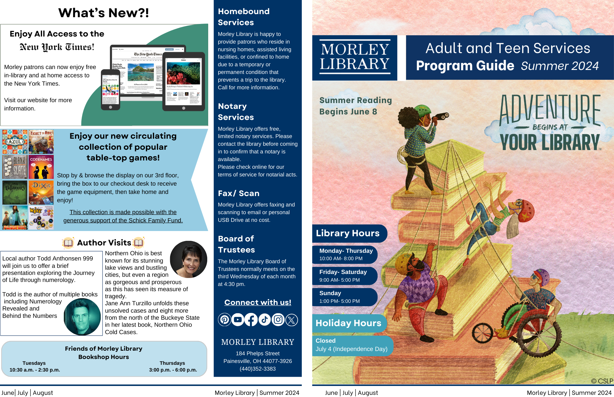 Adult And Teen Services Program Guide Summer 2024